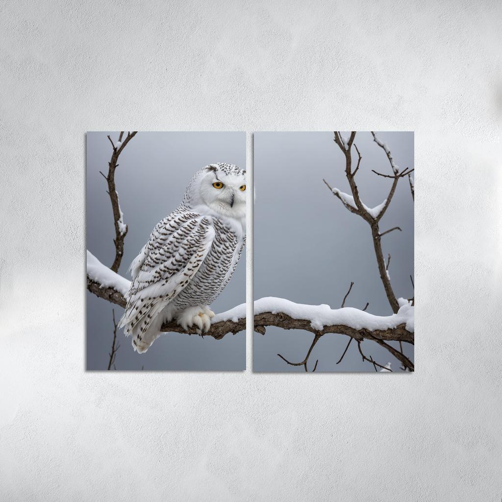 The Majestic Snowy Owl Guardian Of The Arctic Framed Paintings