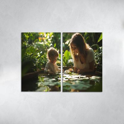 Reflections Of Love A Mothers Wisdom In Nature Canvas Paintings Frame
