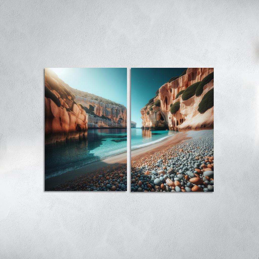 Pebble Cove Unique Geological Wonders Custom Paintings Frame