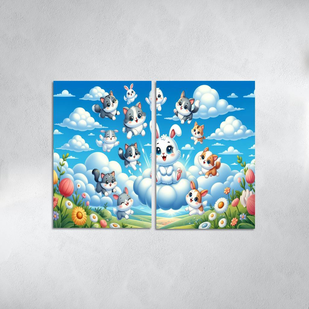 Curious Cloud Critters Premium Artwork Frames