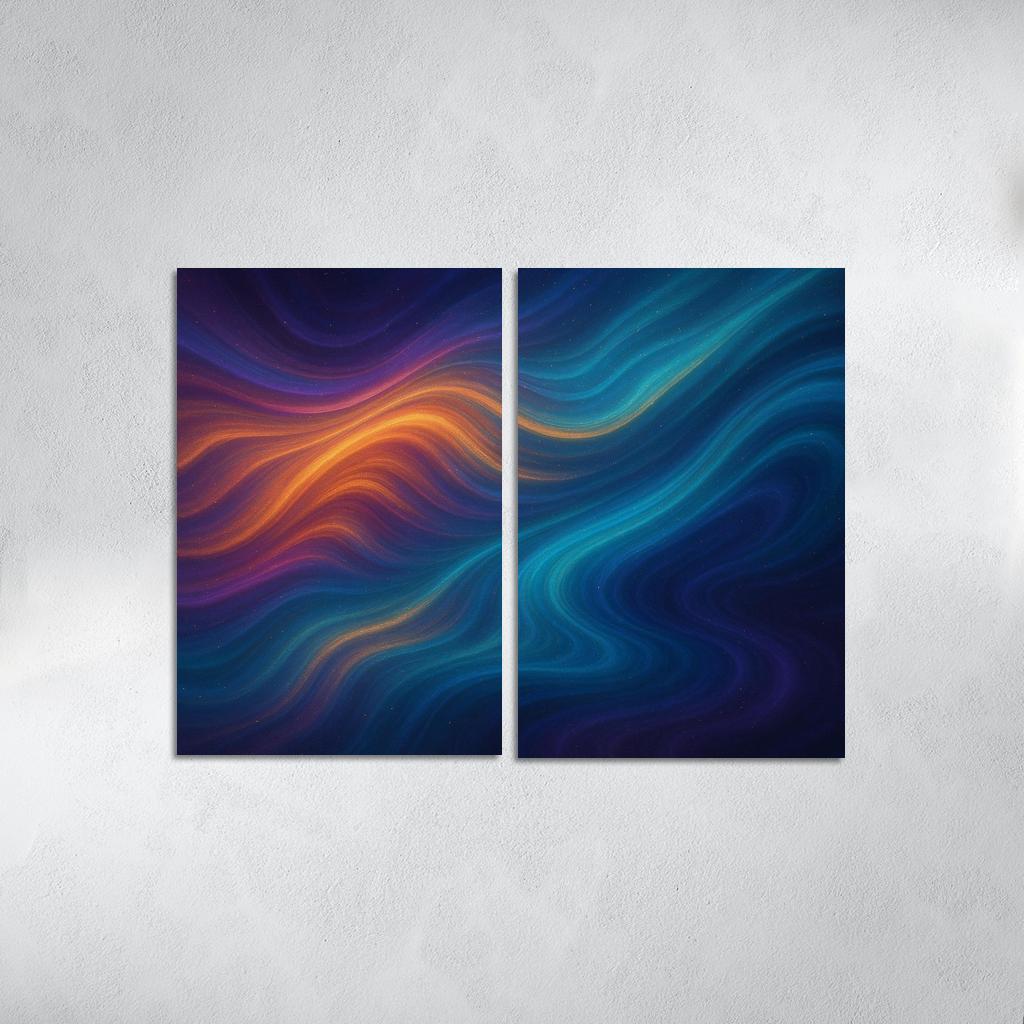 Waves Of Celestial Reverie Oil Paintings Frame