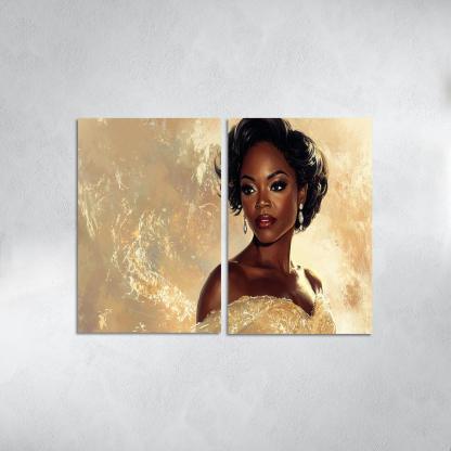 Viola Davis The Powerhouse Of Emotional Depth Framed Paintings