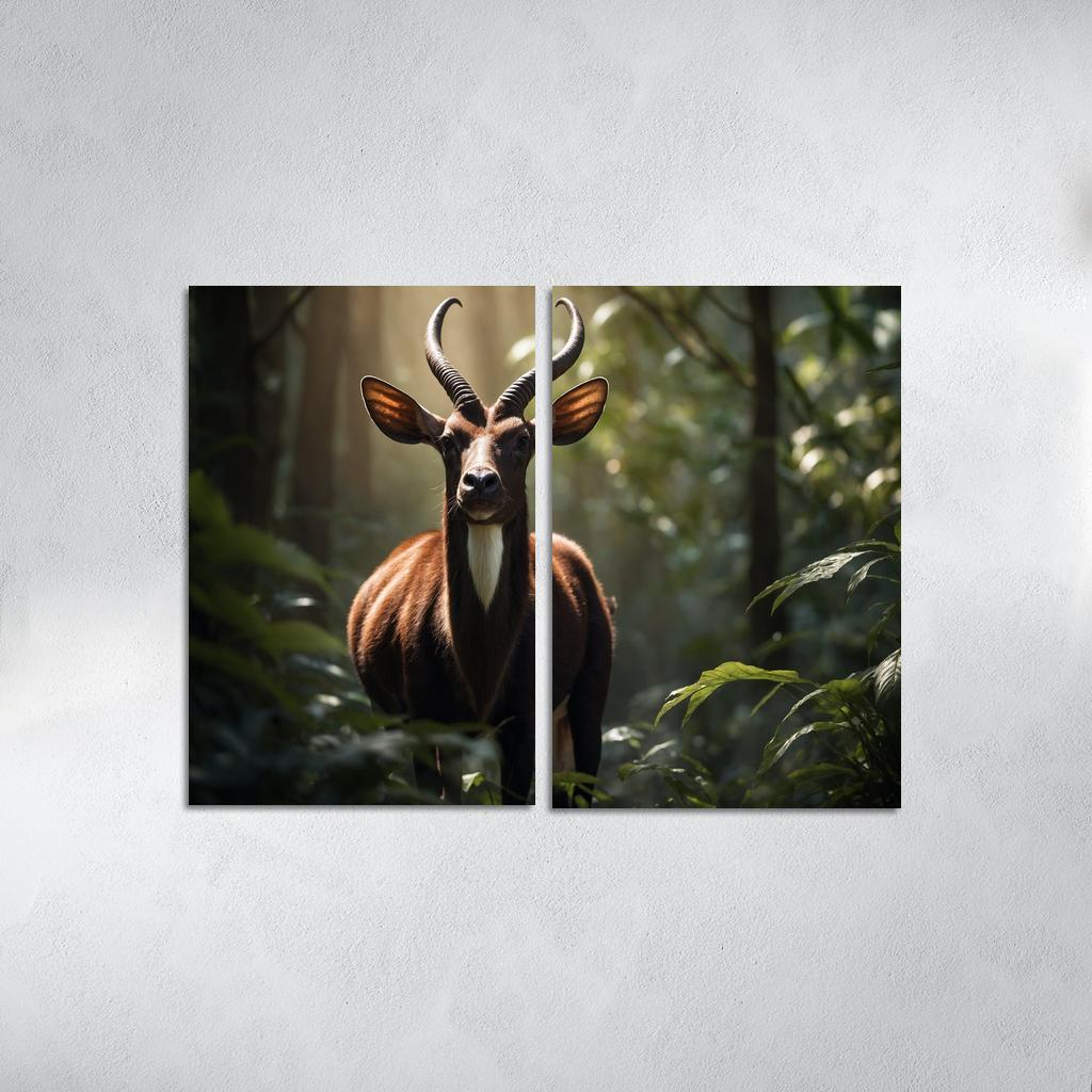 The Endangered Saola The Asian Unicorn Modern Paintings Frame