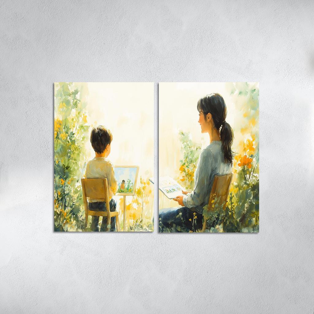 The Bridge Of Trust A Mothers Supportive Love Custom Paintings Frame