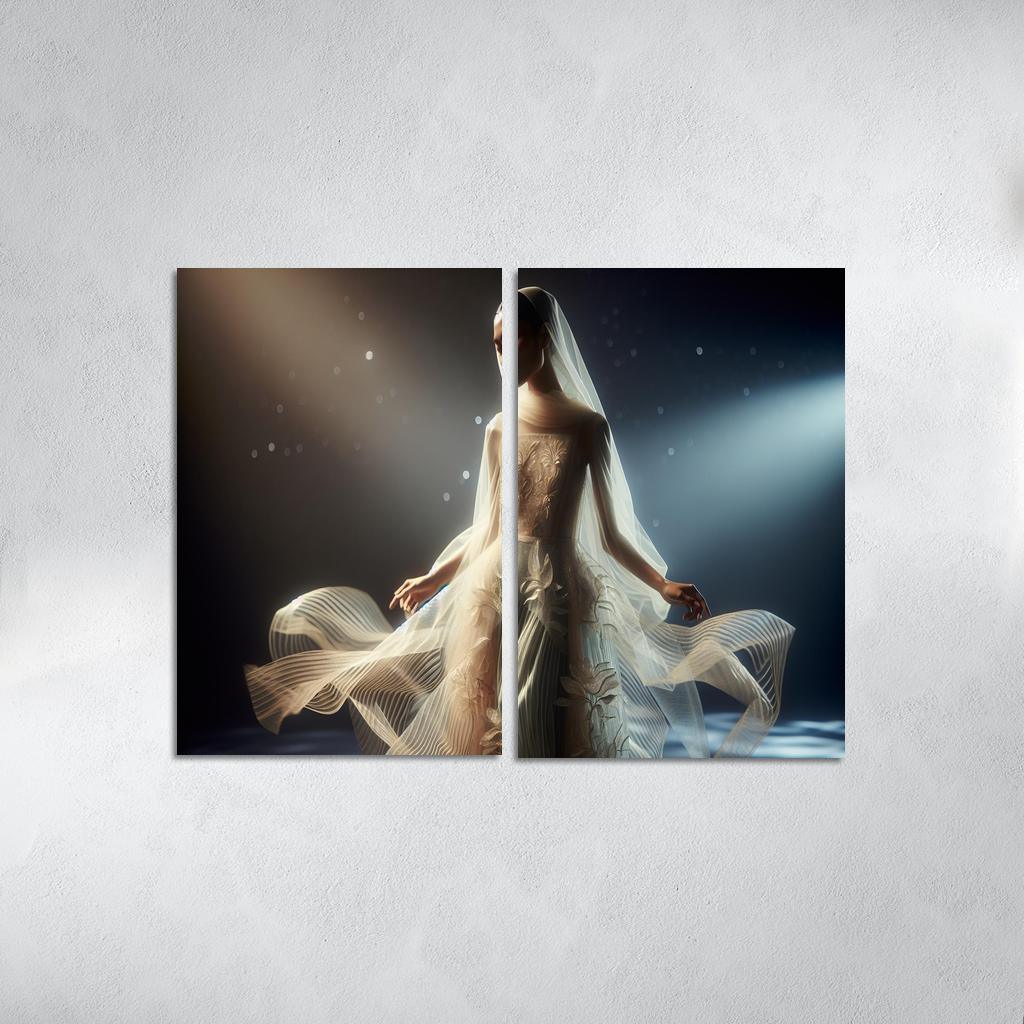 Translucent Layers Sheer Fashion Trends Multi-panel Paintings