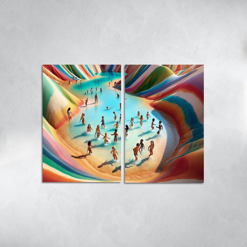 Lagoon Of Dreams Family Adventure Spot Premium Artwork Frames