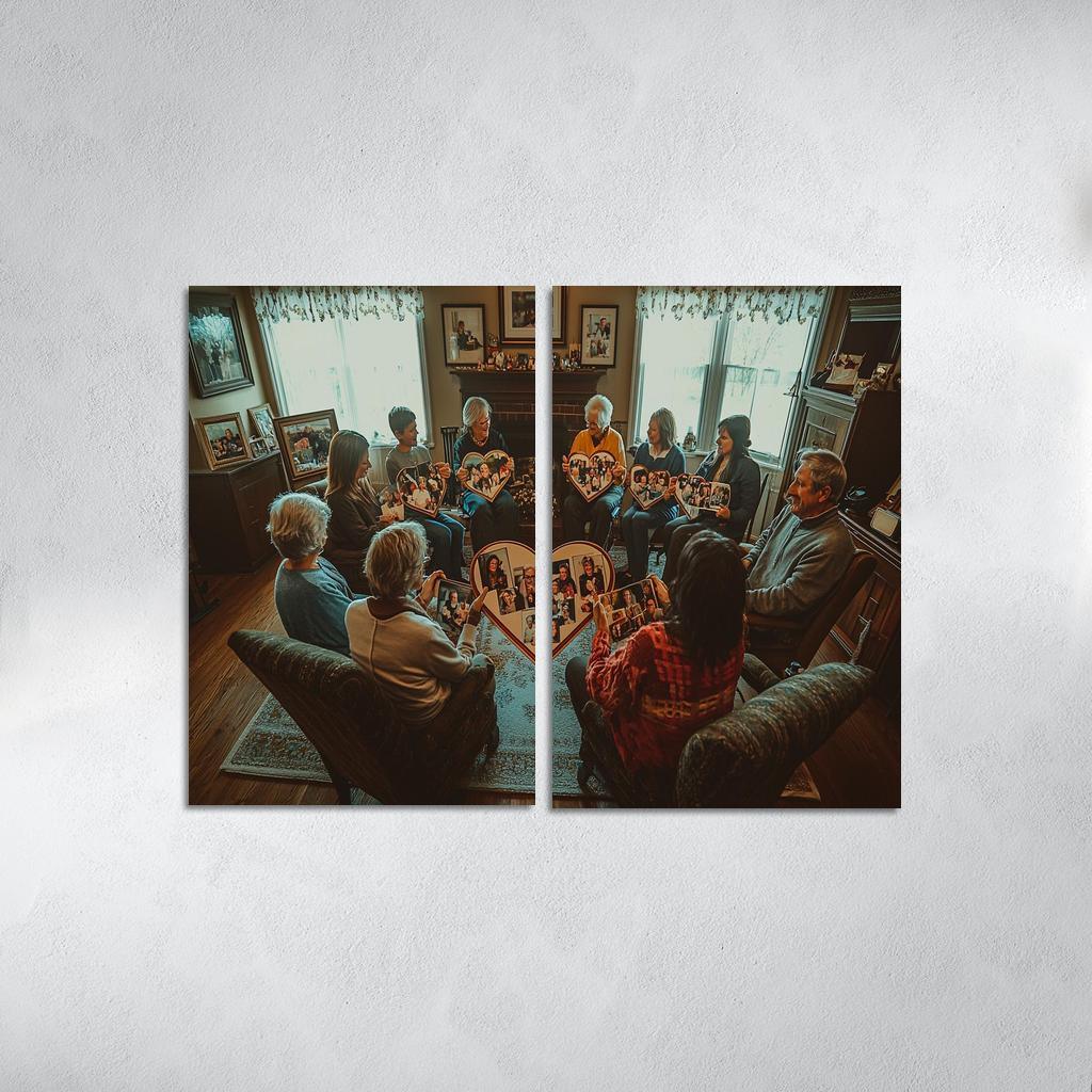 Heartstrings Of Love Connecting Through Memories One-piece Frames