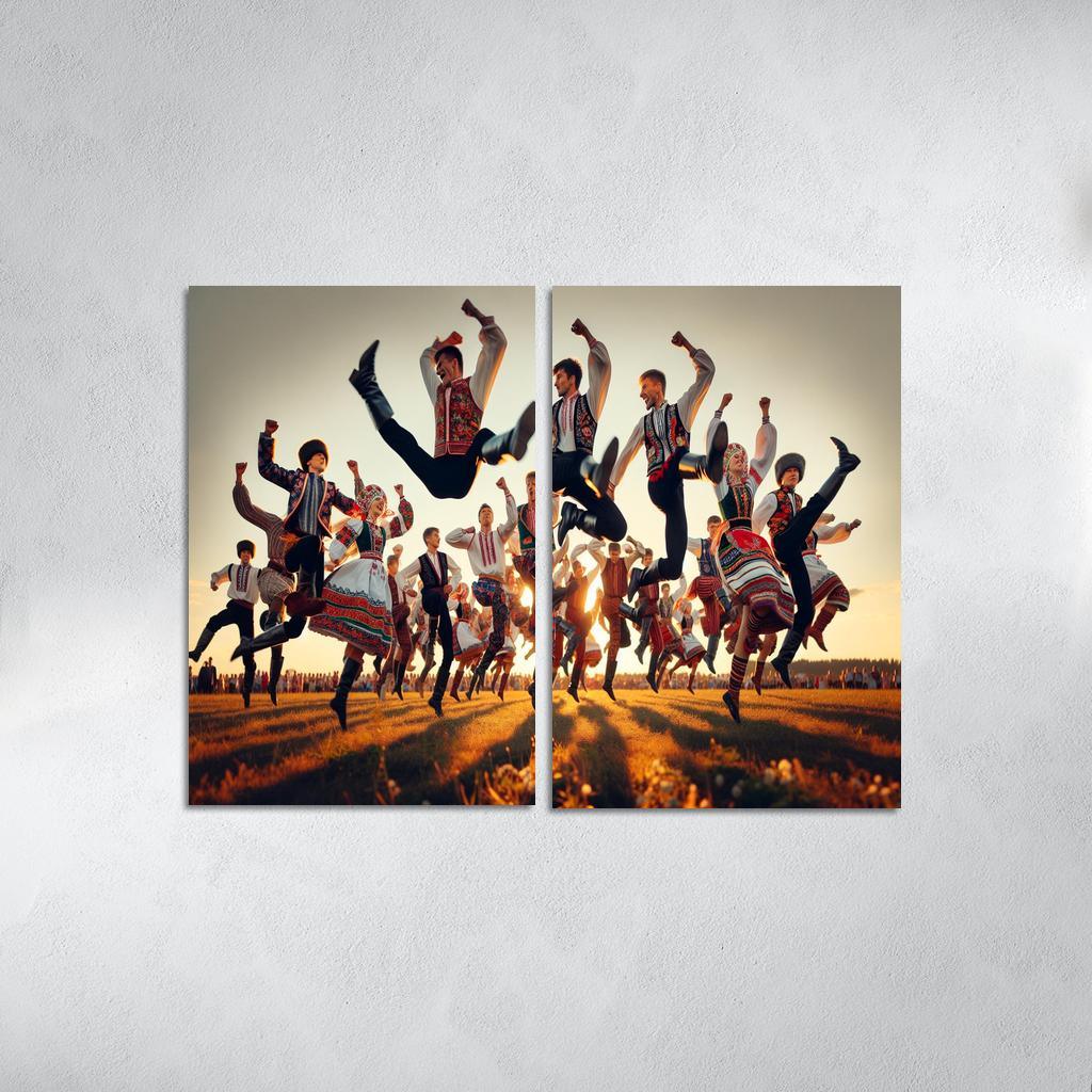Cossack Dance The Spirit Of The Ukraine Modern Paintings Frame
