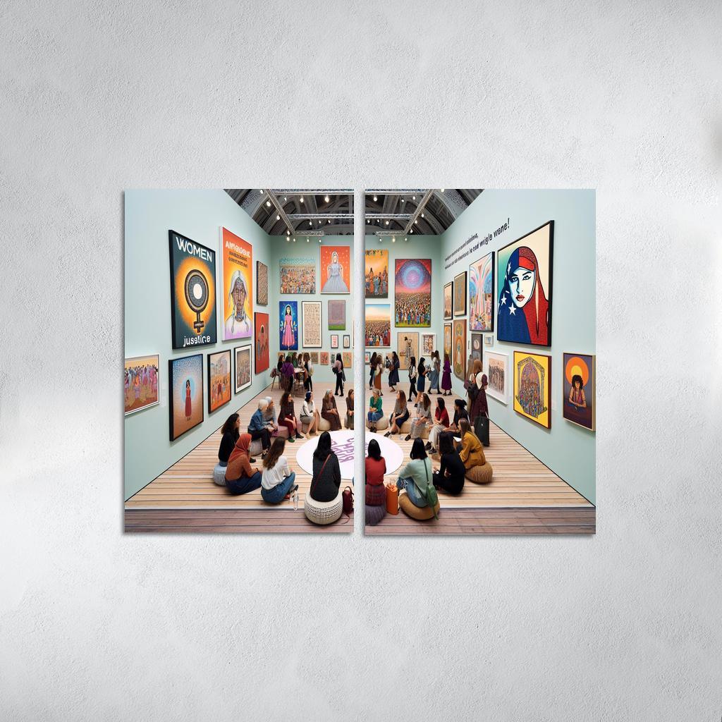 Dreams Of Equality Gender Justice Through Art Oil Paintings Frame