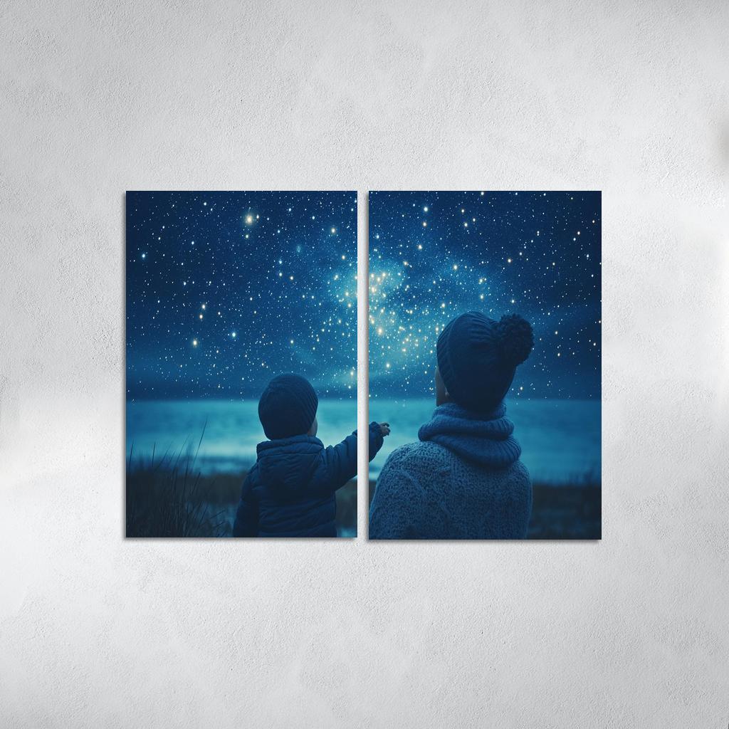 The Light Of Hope A Mothers Guiding Star Canvas Paintings Frame
