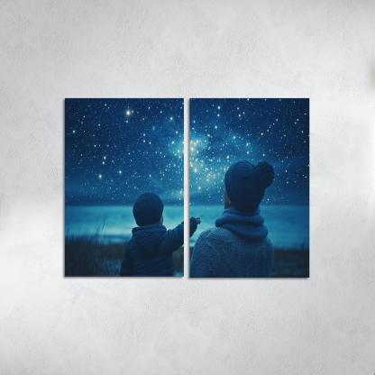 The Light Of Hope A Mothers Guiding Star Canvas Paintings Frame
