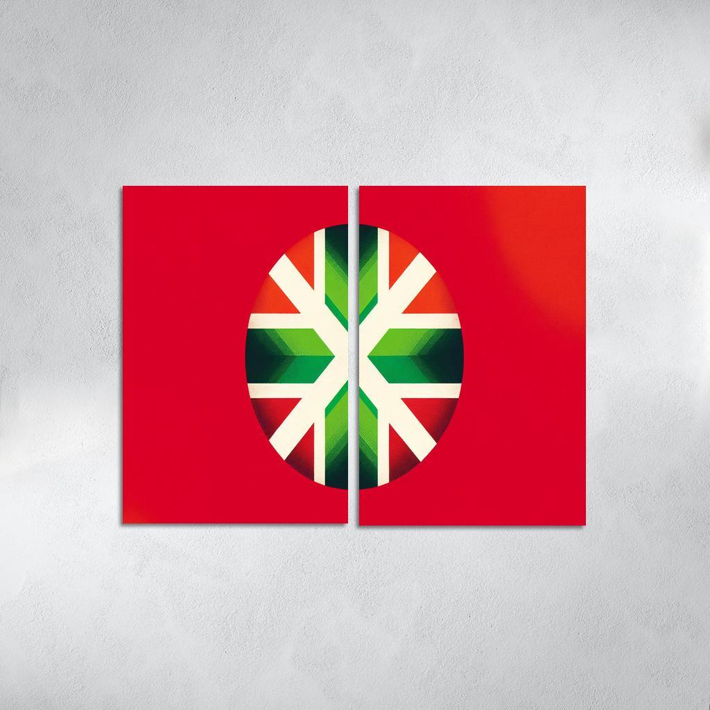 Echoes Of Tradition The Flag Of The Basque Country Multi-panel Paintings