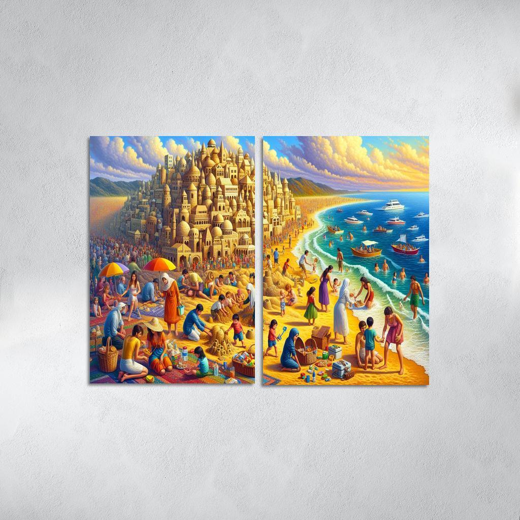 Calm Waters Ideal For Family Fun Abstract Paintings Frame