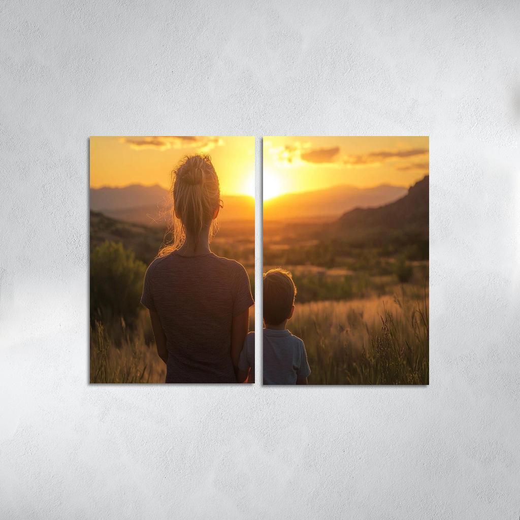 Her Silent Strength A Mothers Resilience Canvas Paintings Frame
