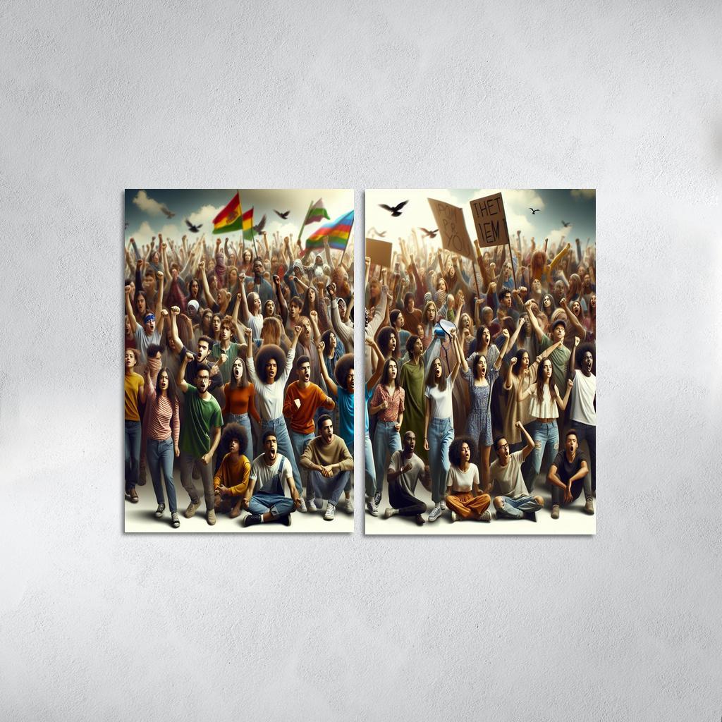 Voices Of The Future Youth Activism And Change Multi-panel Paintings