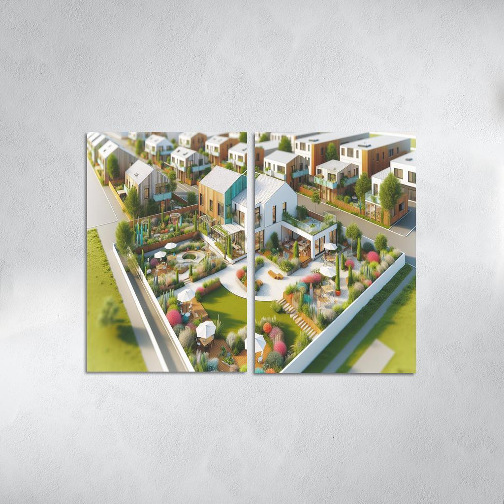 Cohousing Communities Custom Paintings Frame