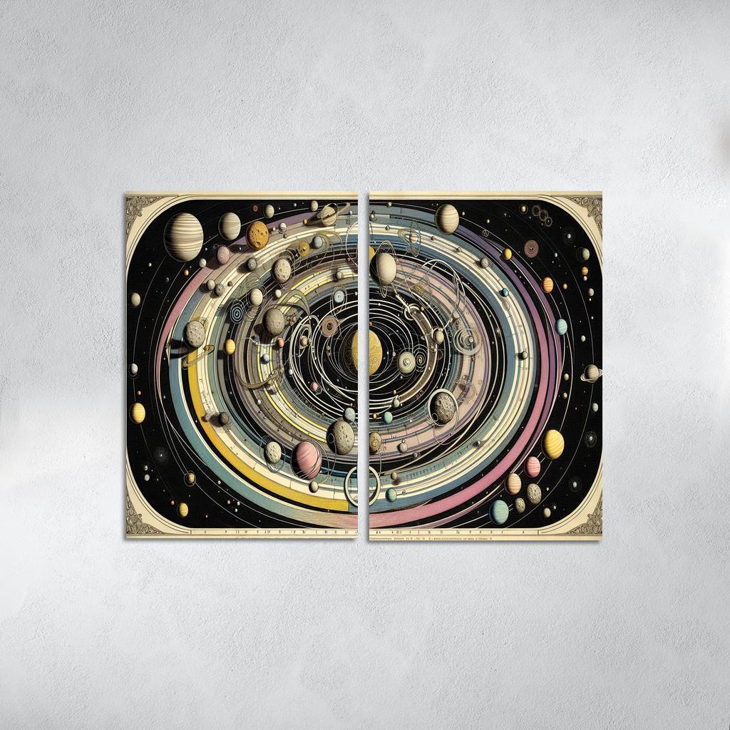 The Harmony Of Celestial Mechanics Abstract Paintings Frame