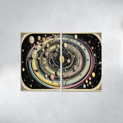 The Harmony Of Celestial Mechanics Abstract Paintings Frame