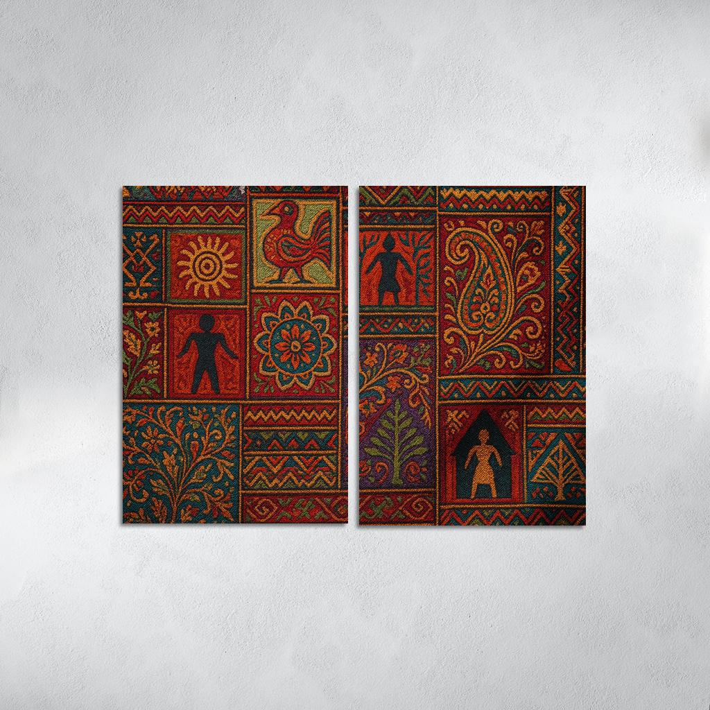 Threads Of Heritage Celebrating Cultural Preservation Through Art Premium Artwork Frames