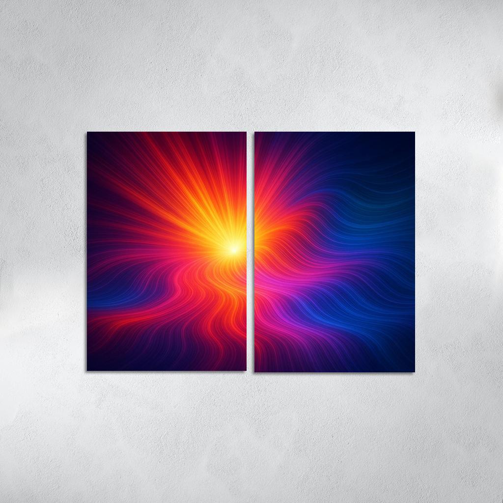 Pulse Of The Invisible Spectrum Oil Paintings Frame