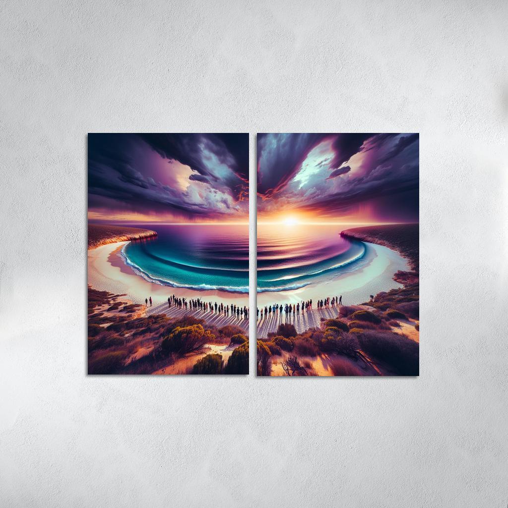 Whale Watch Vista Modern Paintings Frame