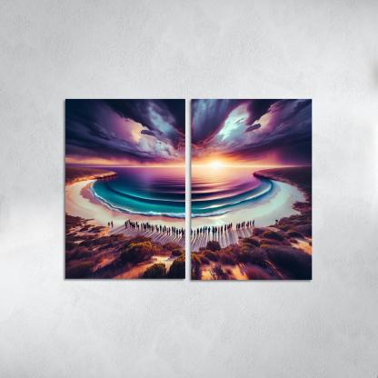 Whale Watch Vista Modern Paintings Frame