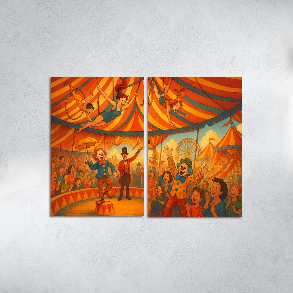 Circus Carnival - Fun Fair Adventure Framed Paintings