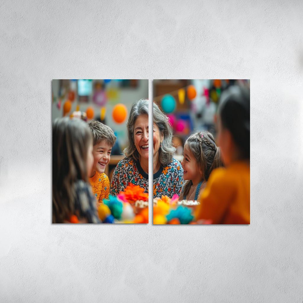 Moments Of Joy A Mothers Laughter Modern Paintings Frame