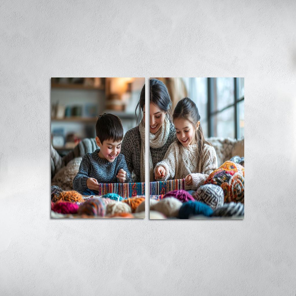 The Tapestry Of Togetherness Weaving Family Love Custom Paintings Frame