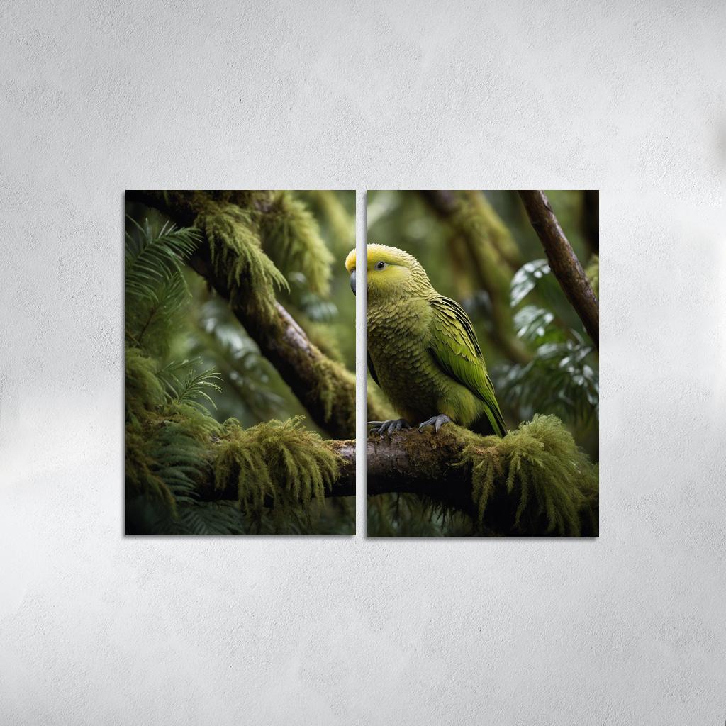 The Unique Kakapo In New Zealand Framed Paintings