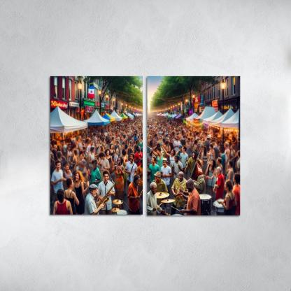 Montreal International Jazz Festival - Canada Modern Paintings Frame