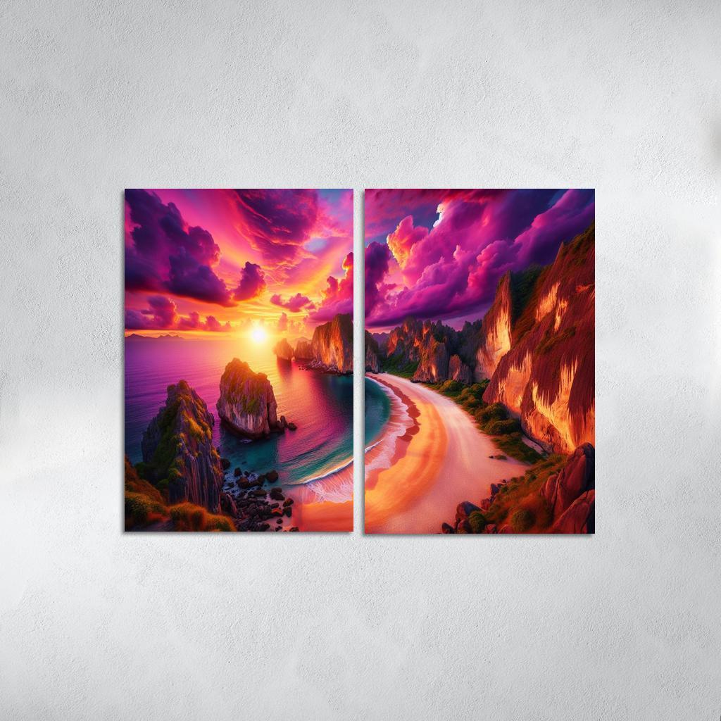 Sunset Ridge Beach Premium Artwork Frames