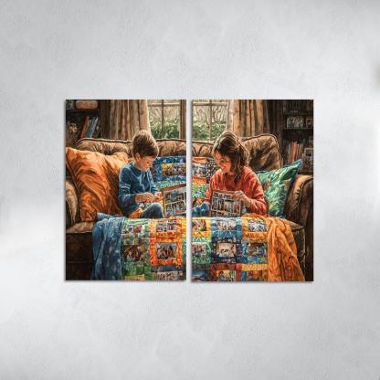 The Quilt Of Memories A Mothers Heartfelt Fabric One-piece Frames
