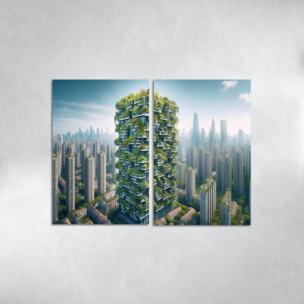 Vertical Forests Custom Paintings Frame