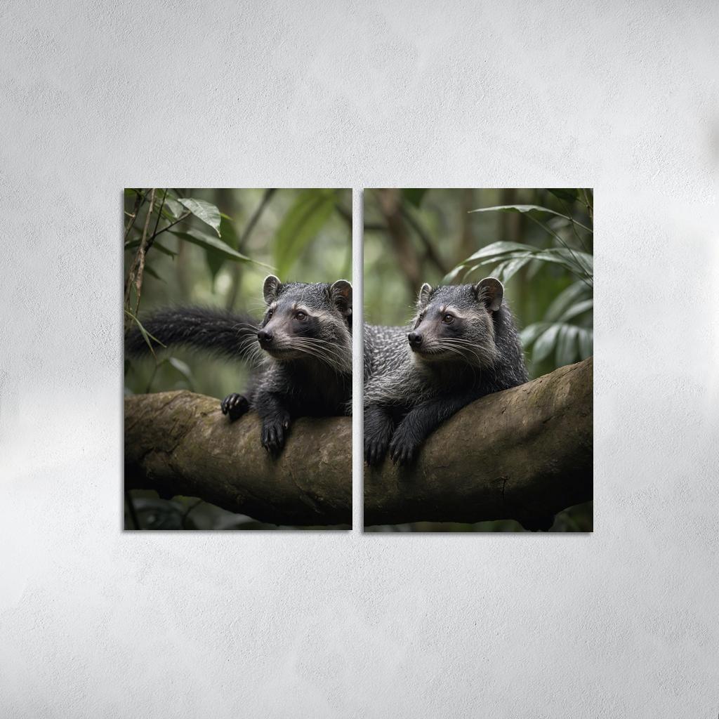 The Charming Binturong The Bearcat Of The Rainforest Canvas Paintings Frame
