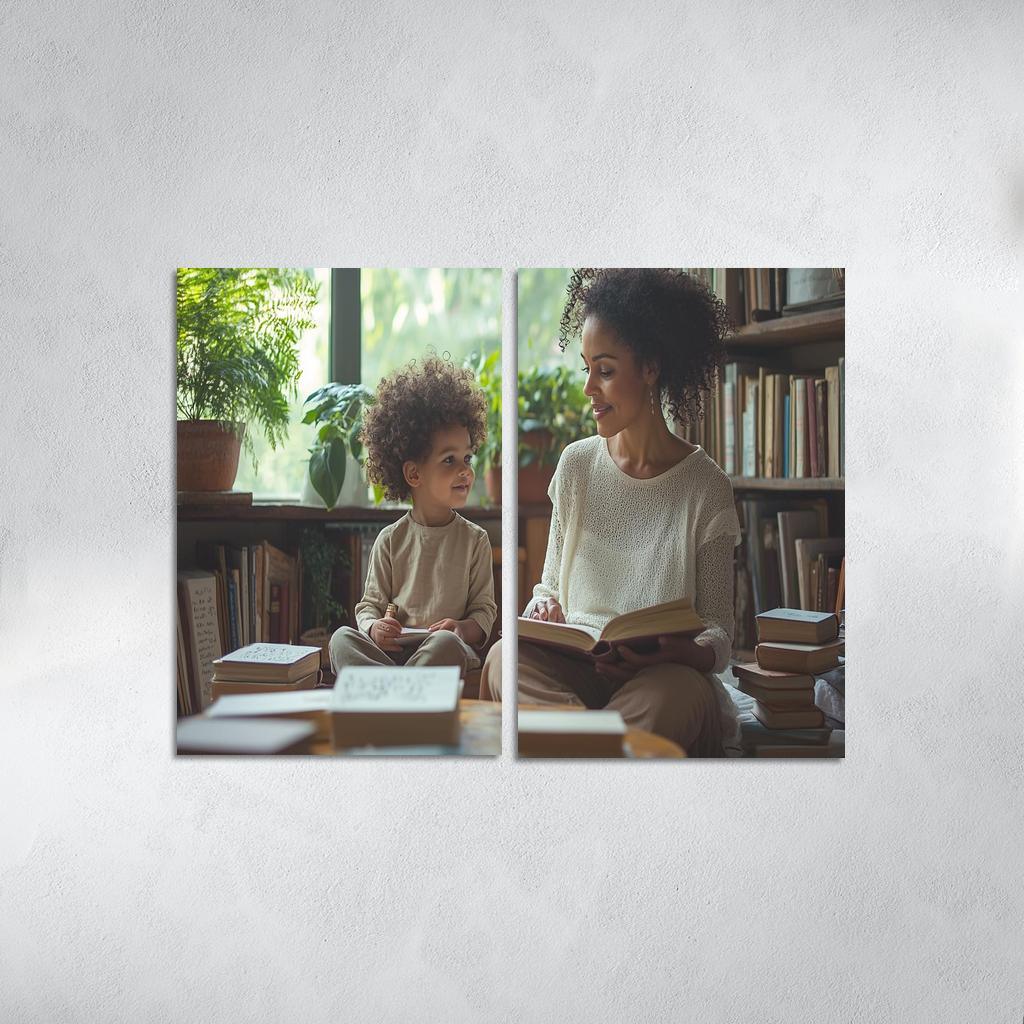 Whispers Of Wisdom A Mothers Teachings Canvas Paintings Frame