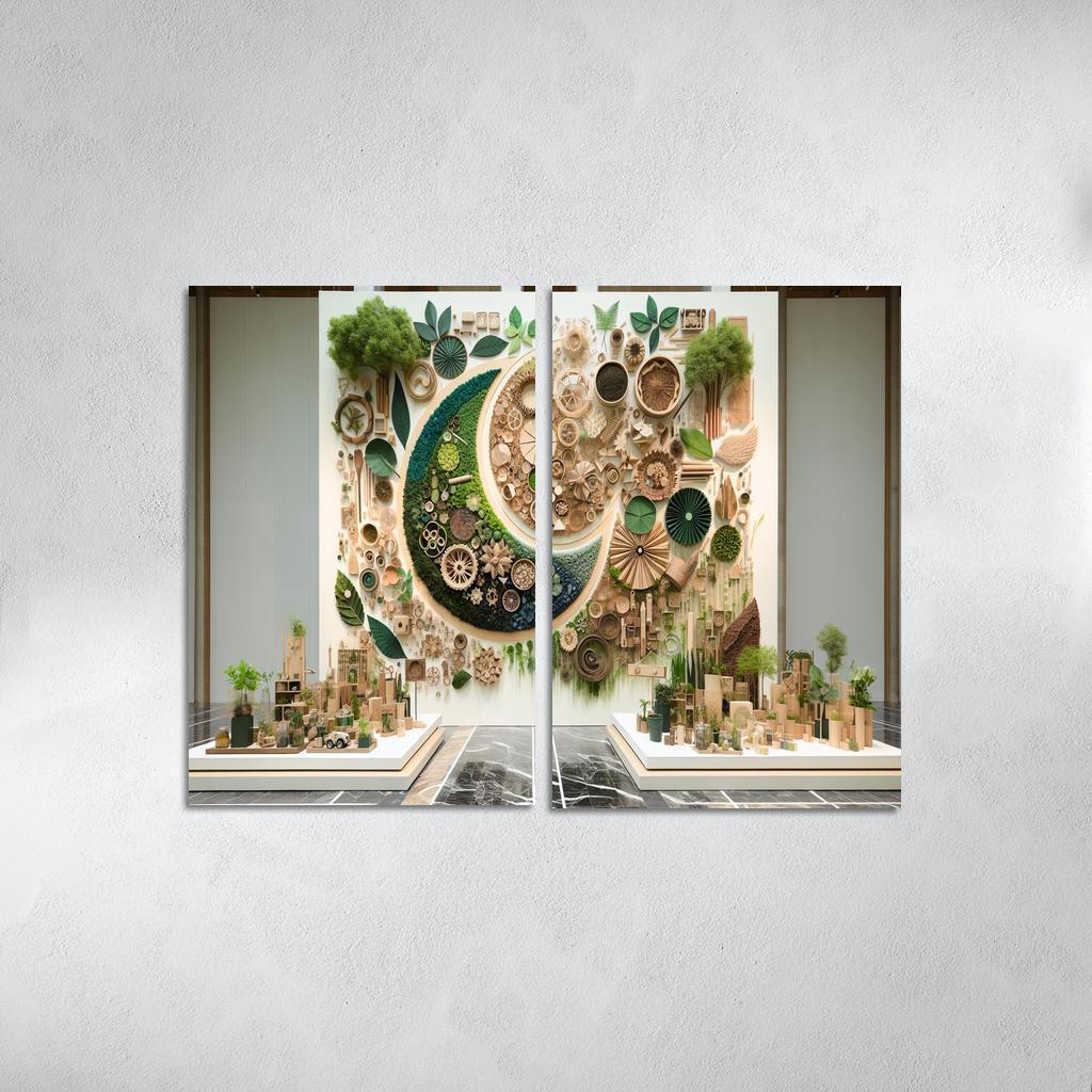 Nature's Art The Beauty Of Sustainable Practices Multi-panel Paintings