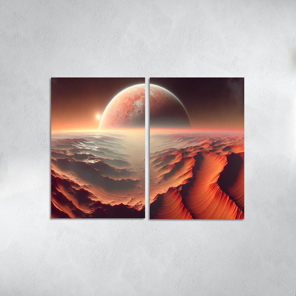 The Evolving Landscape Of Mars Abstract Paintings Frame