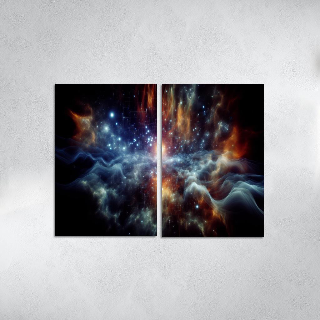 The Marvels Of Cosmic Background Radiation Abstract Paintings Frame