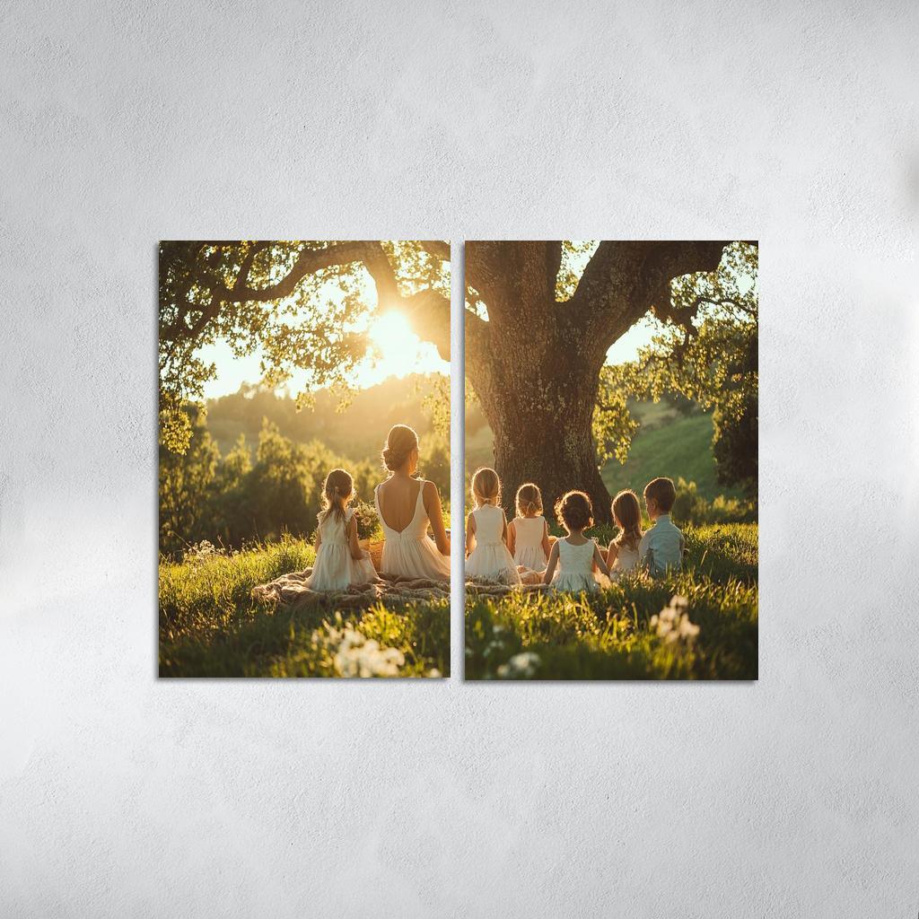 Roots Of Love A Mothers Family Tree Canvas Paintings Frame
