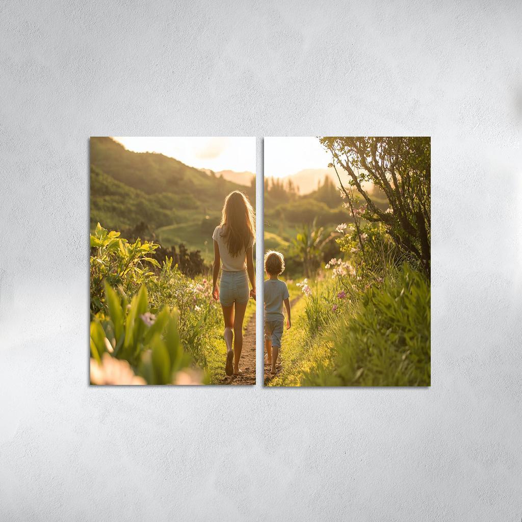 The Journey Of Togetherness A Mothers Path Custom Paintings Frame