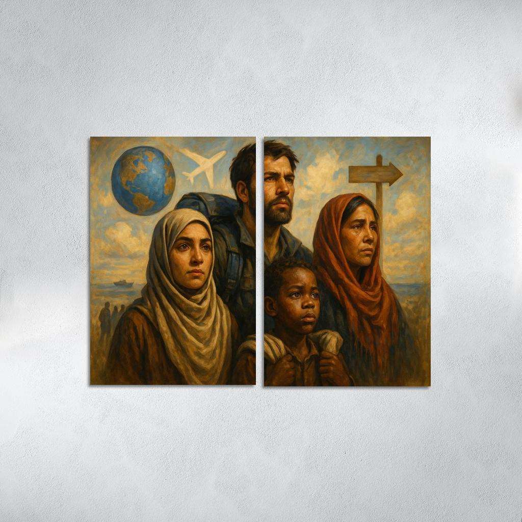 Faces Of Resilience Art Highlighting Refugee Experiences Premium Artwork Frames