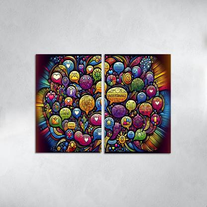 Bridges Of Connection The Power Of Dialogue Multi-panel Paintings