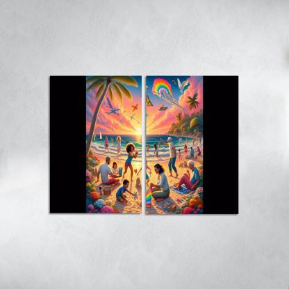 Sunset Sands The Perfect Family Retreat Custom Paintings Frame