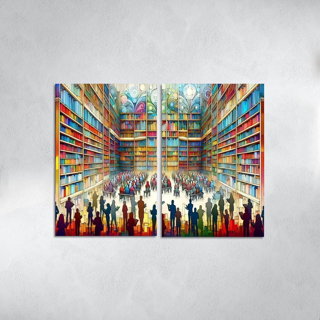 Words Unseen The Impact Of Literacy And Education Multi-panel Paintings