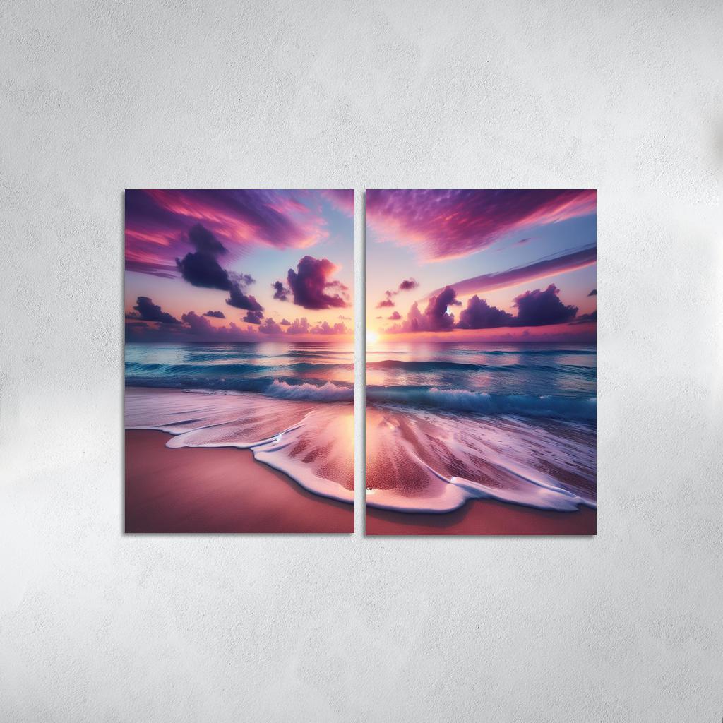 Sunrise Vista Coastal Meditation Spot Oil Paintings Frame