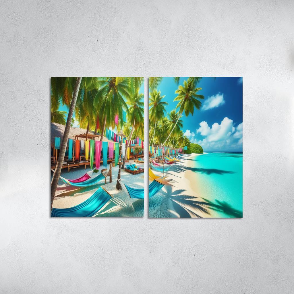 Tropical Escape Beach Premium Artwork Frames