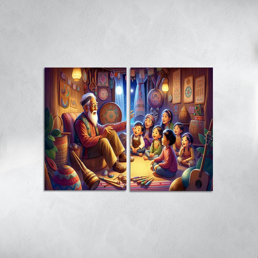 Bridging Generations The Legacy Of Cultural Knowledge Custom Paintings Frame