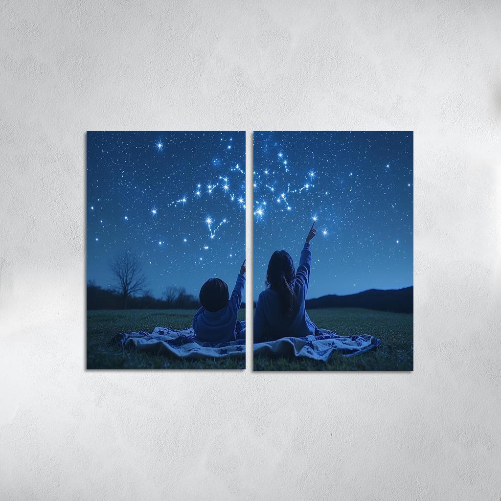 Guiding Stars A Mothers Light Canvas Paintings Frame