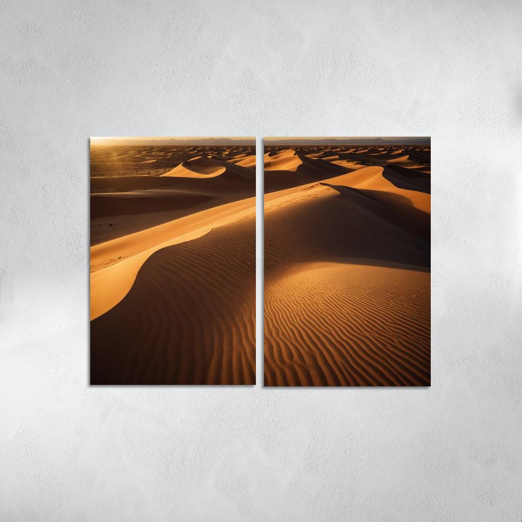 The Golden Sands Of Solstice Dunes Oil Paintings Frame
